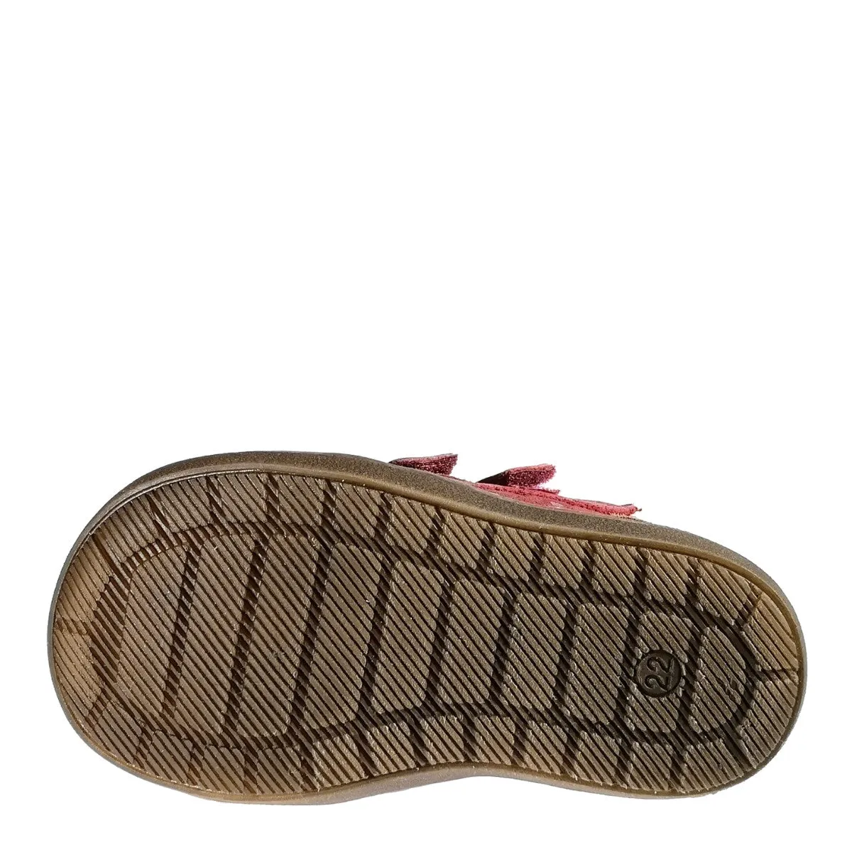 Szamos kid girl sneakers red with beige heart decor toddler/little kid/big kid size