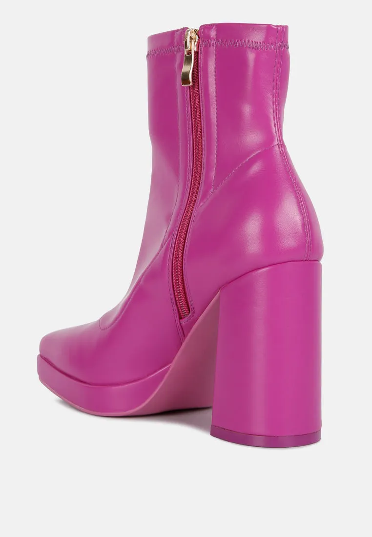 tintin square toe ankle heeled boots