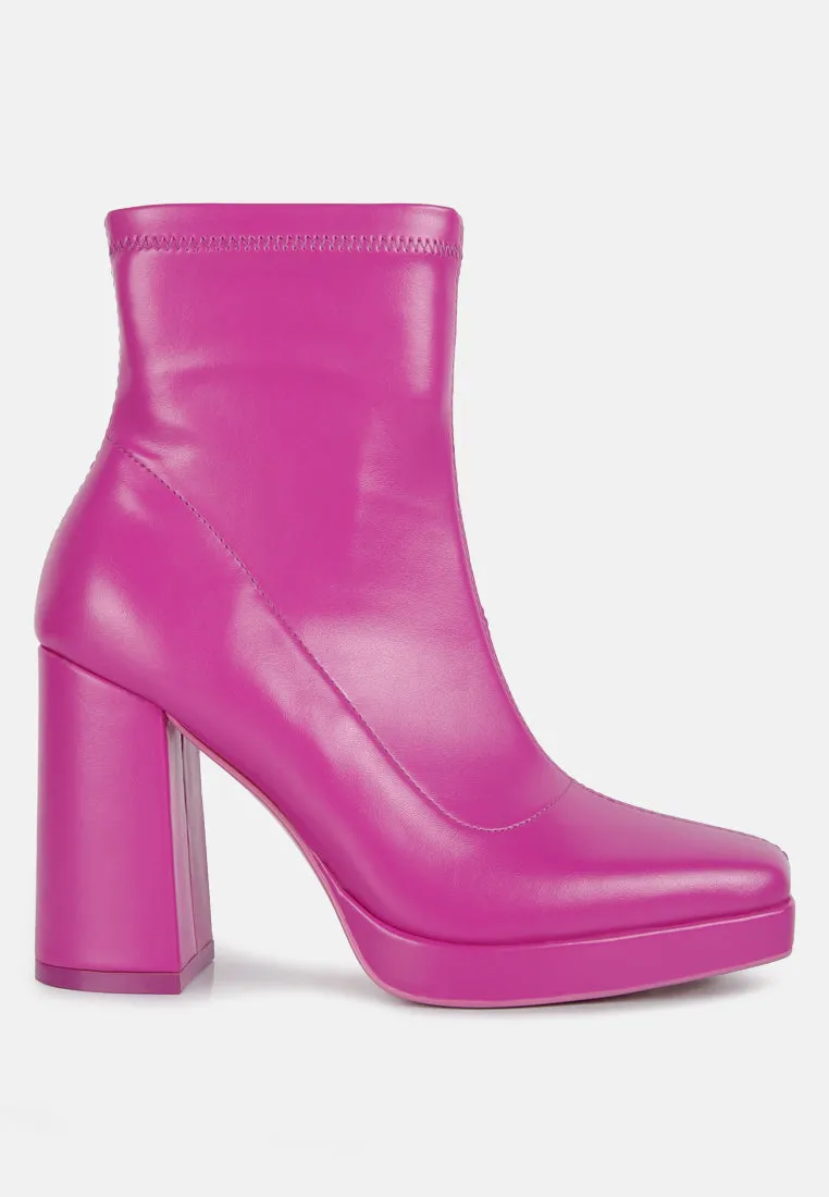 tintin square toe ankle heeled boots
