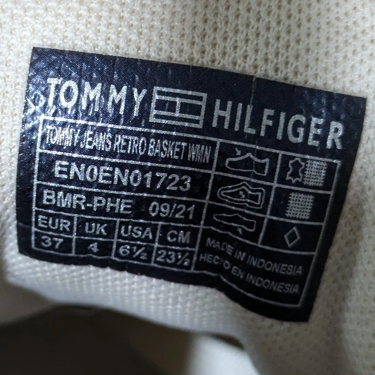 Tommy Jeans Retro Basket Trainers Size EU 37 / UK 4 / US 6.5