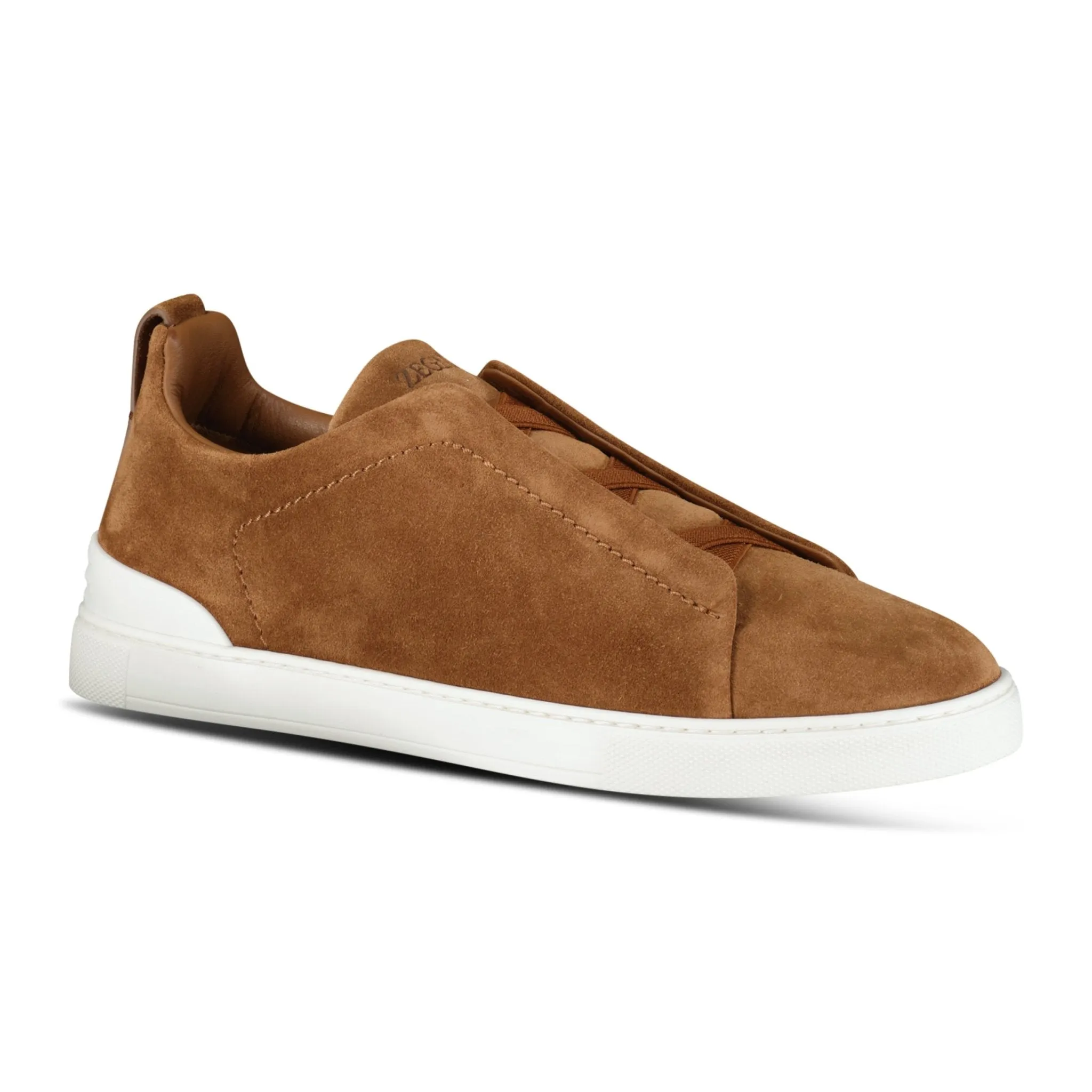 Triple Stitch Trainers Tobacco Brown Suede