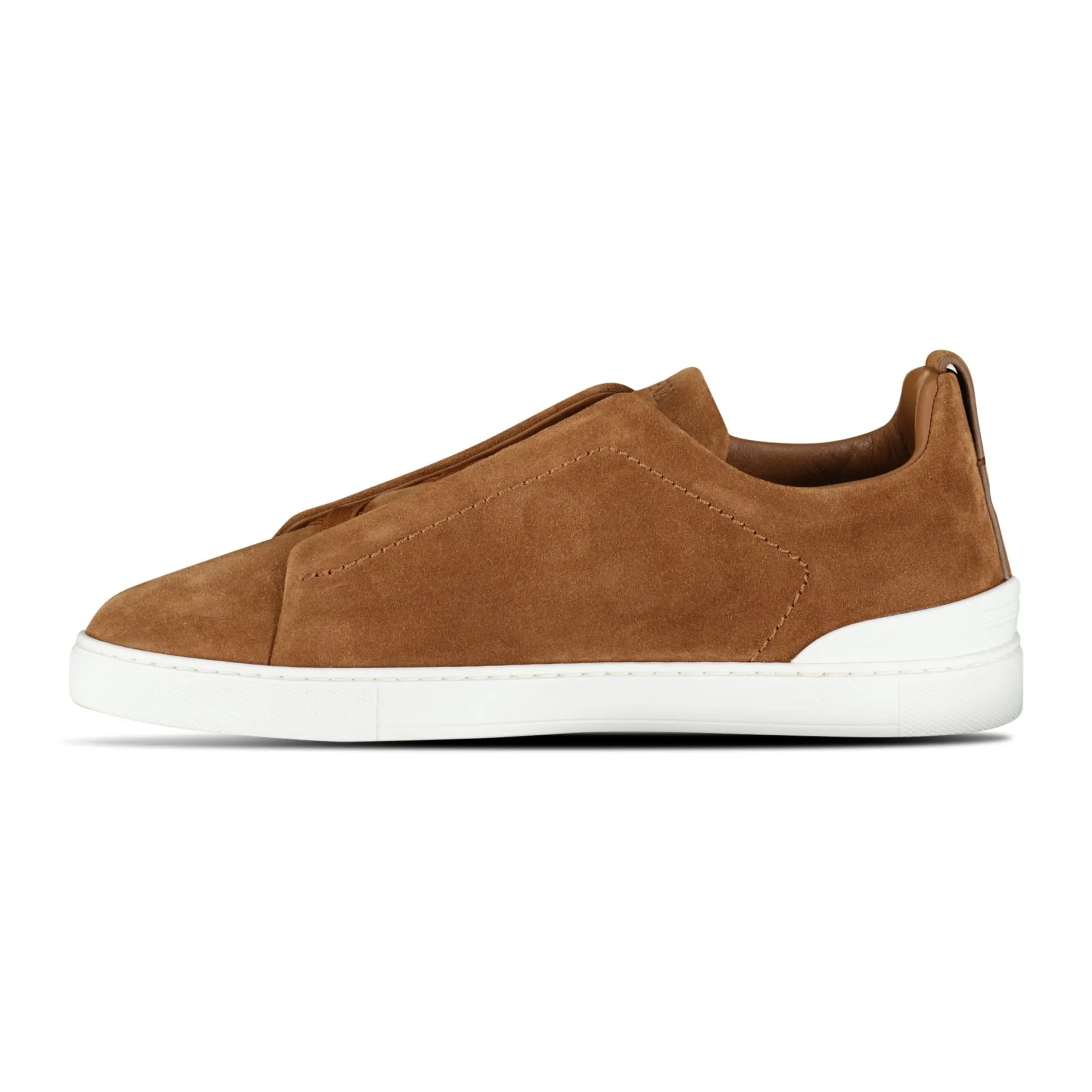 Triple Stitch Trainers Tobacco Brown Suede