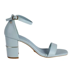 Una Healy  Block Heeled Sandals -  Satin Doll  - Blue