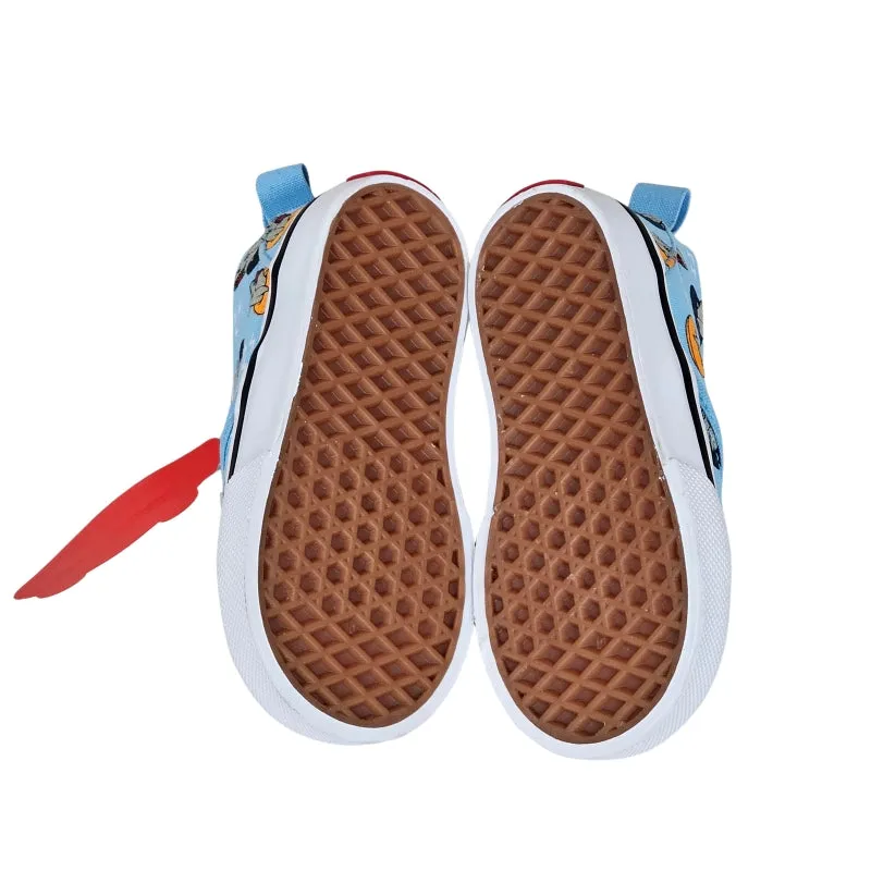 Vans Boys Shark Shoes Size 4 Blue NWT
