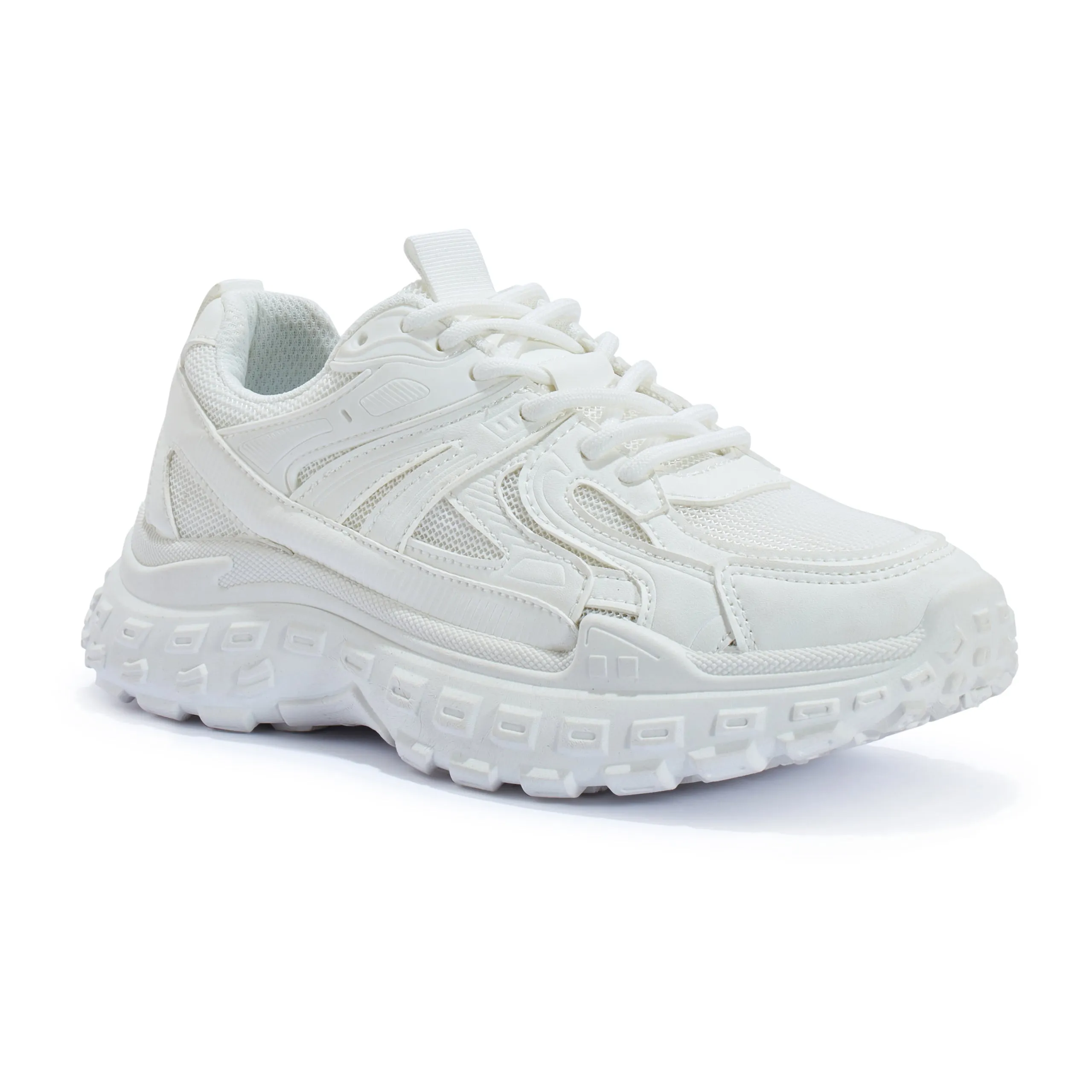 WOLF1 CHUNKY DETAIL 2 TONE MESH TRAINER